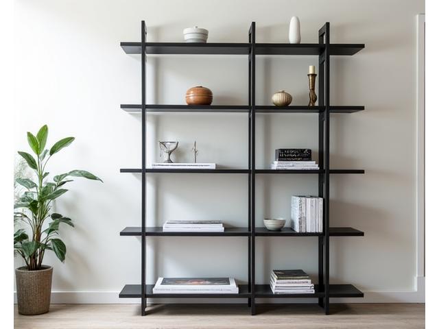 Modern minimalist steel bookshelf