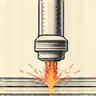 CNC plasma cutting icon